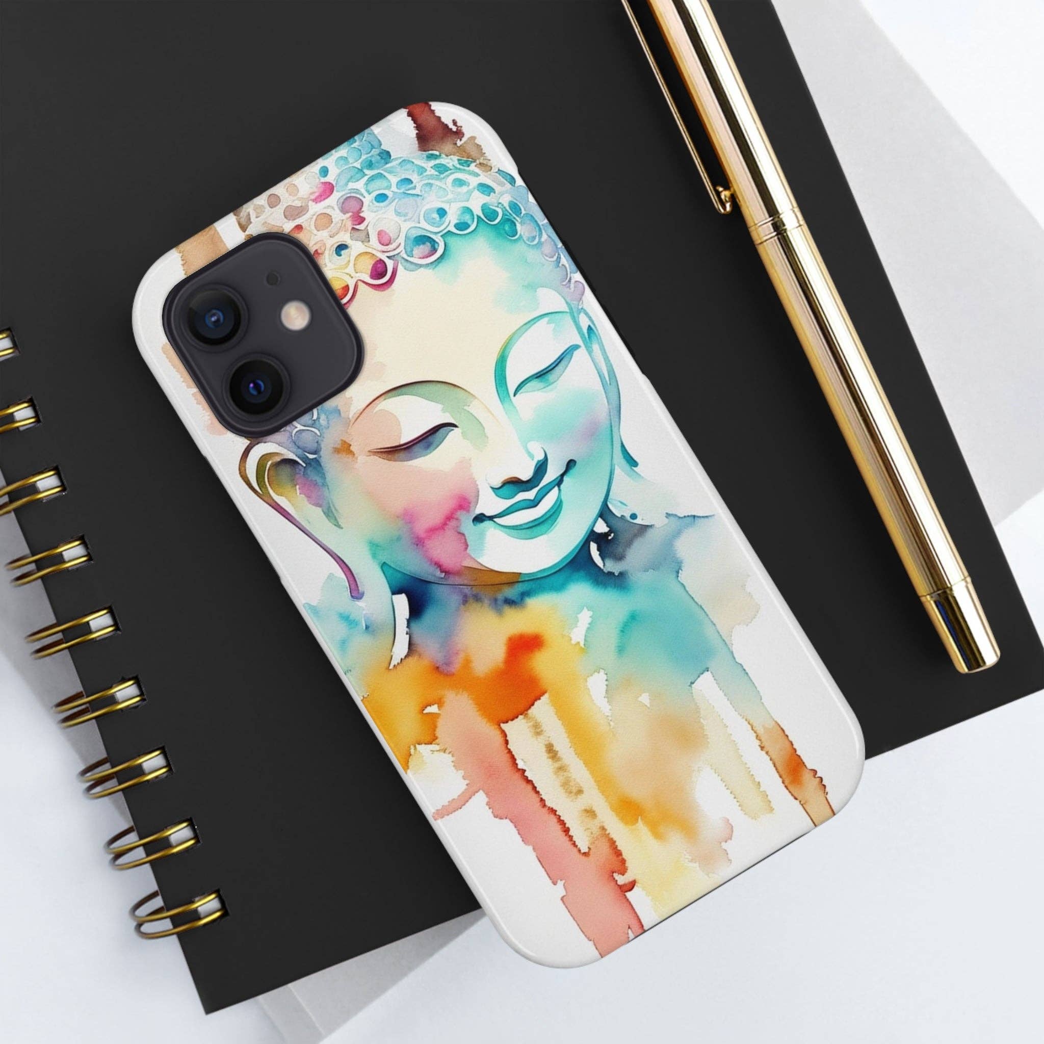 Art Essential - Wholesale Telefoonhoesje - Dames - Buddha Jay watercolor stoere telefoonhoesjes van Art Essential9