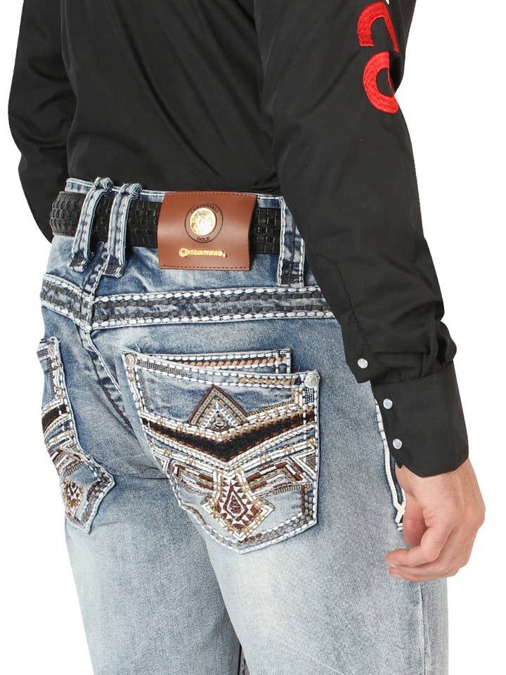 El General Western Wear – wholesale Jeans - Herr – Centenario Herr Premium Denim Bootcut Byxor - Svart 455324