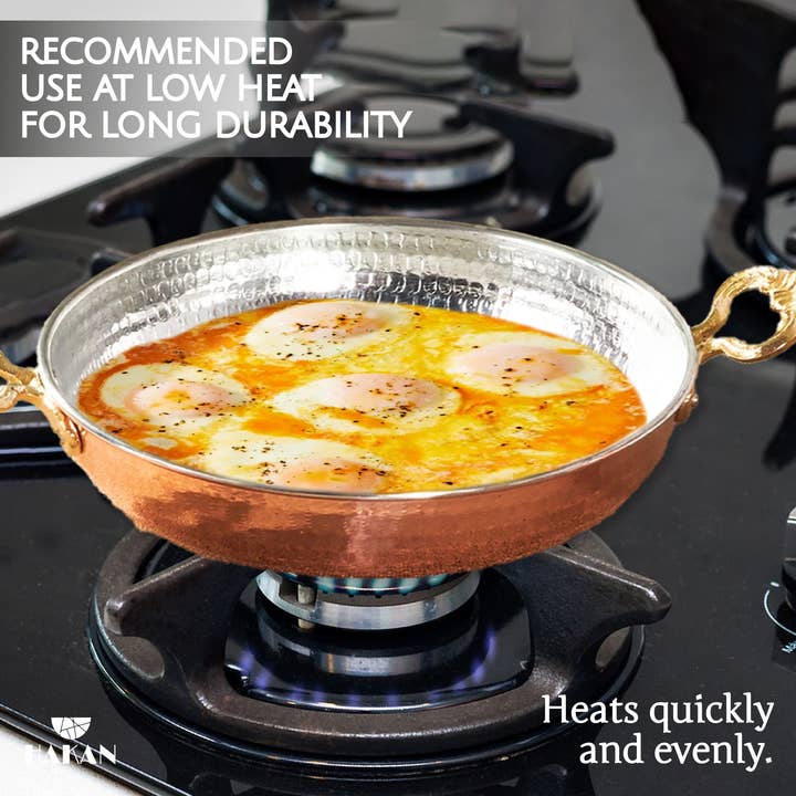 Hakan - Wholesale Pan - Hakan Copper Egg Pan for Cooking, Handmade Small Frying Pan21