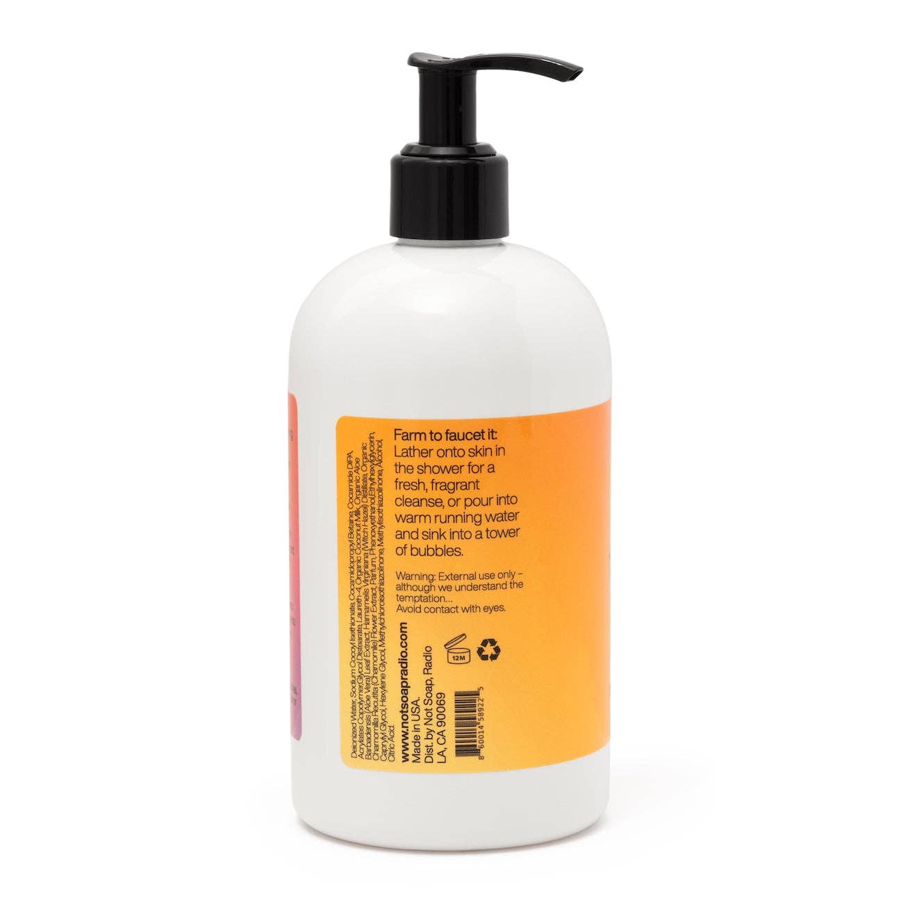 Not Soap, Radio - Wholesale Body Wash/Shower Gel - harvest peach <b>bath/shower gel</b>4