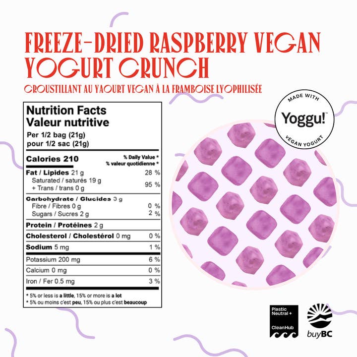 OHME! Foods - Wholesale Dried/Dehydrated Fruit - Freeze-Dried Dragon Fruit Vegan Yogurt Crunch