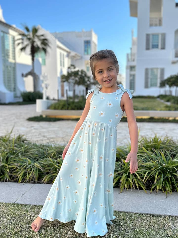 Rita Tie Romper (daisy) for wholesale by Indie Blue