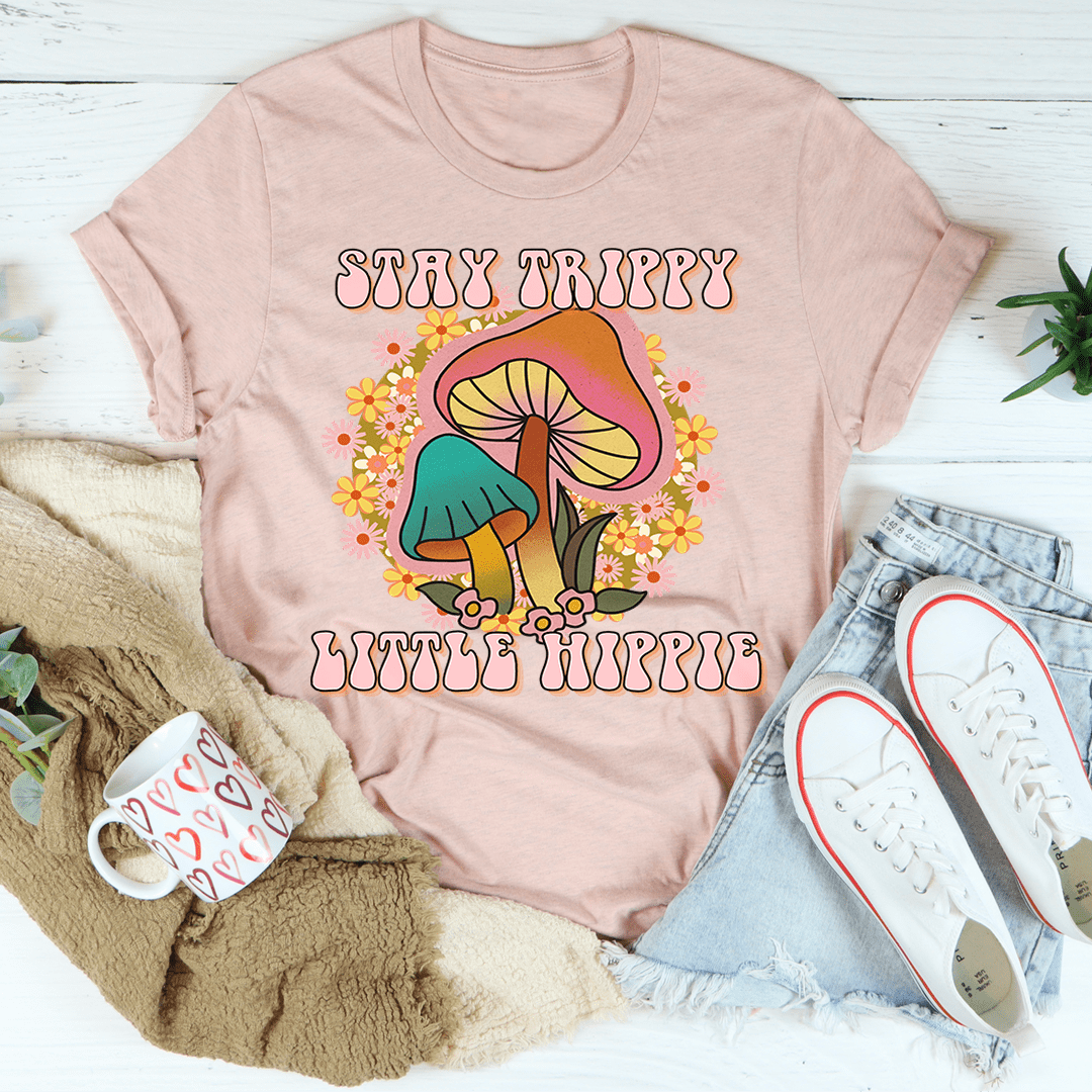 PIGMENTIFY – wholesale T-shirt (graphic) – women's – Stay Trippy Little Hippie Mushrooms Tee3