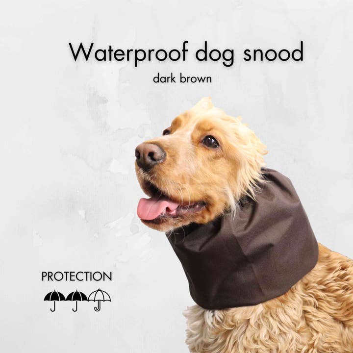 Distinguish Me - Wholesale Pet Snood - Dog - Waterproof Dog Snood | Brown3