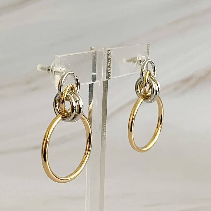 Ellison+Young - Wholesale Hoop Earrings - Knock On The Beauty Hoop Earrings