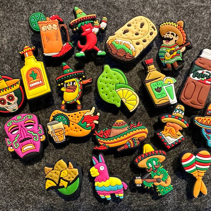 Pick your own Mexican Hispanic Latino shoe charms for wholesale by JuliesDecal