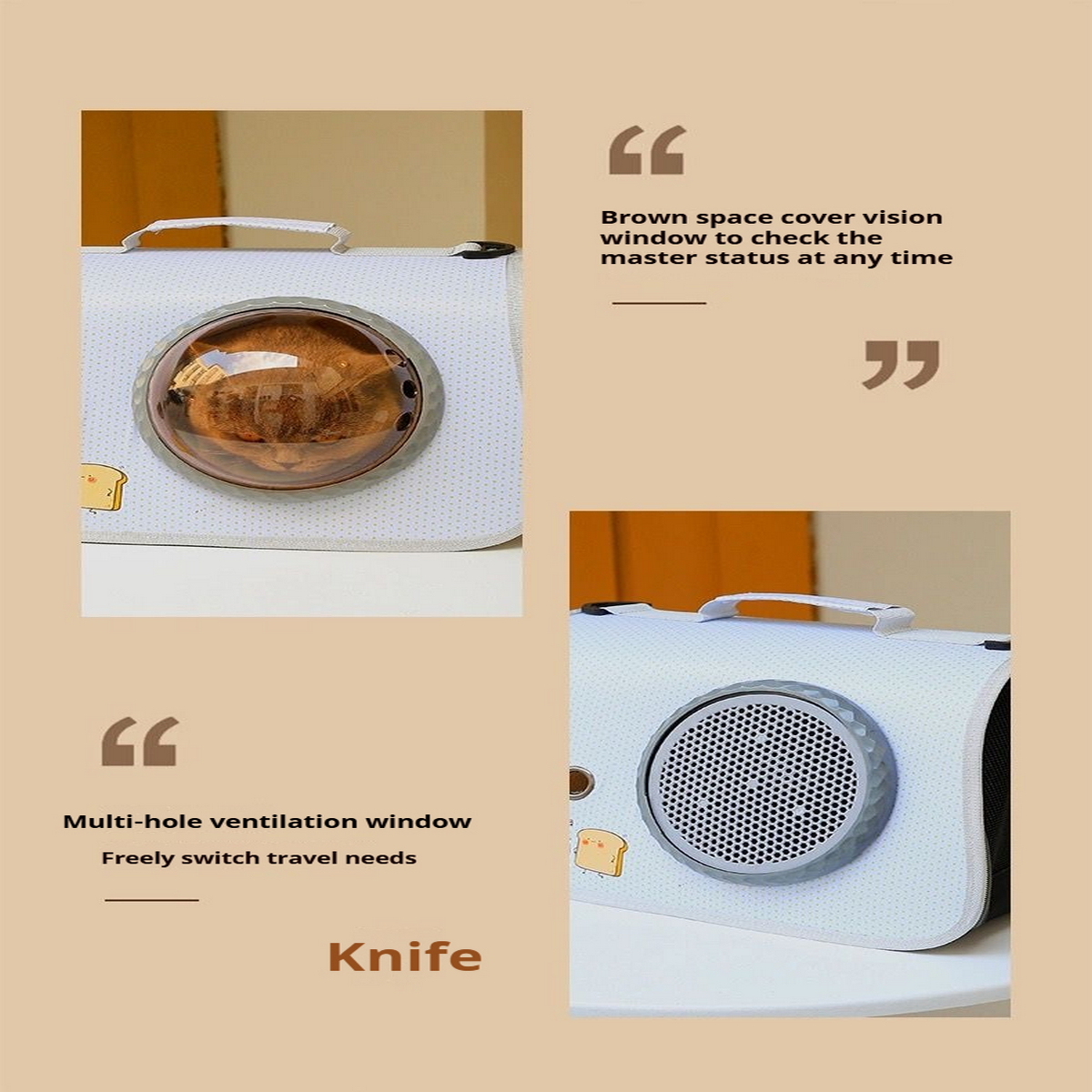 PAWPAWwholesale - Wholesale Pet Carrier - Cat/Dog - Pet Carrier Backpack Transparent Space Capsule Bag_CWMM68411