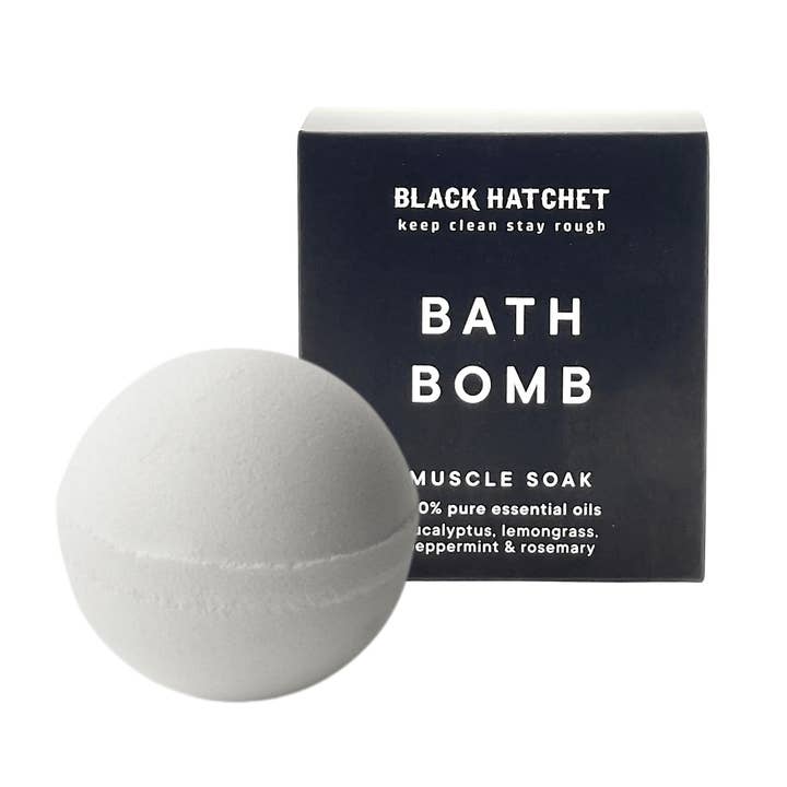 Bomba de Banho para Músculos – Black Hatchet ⚫ Presente para Homens por atacado de Latika Beauty