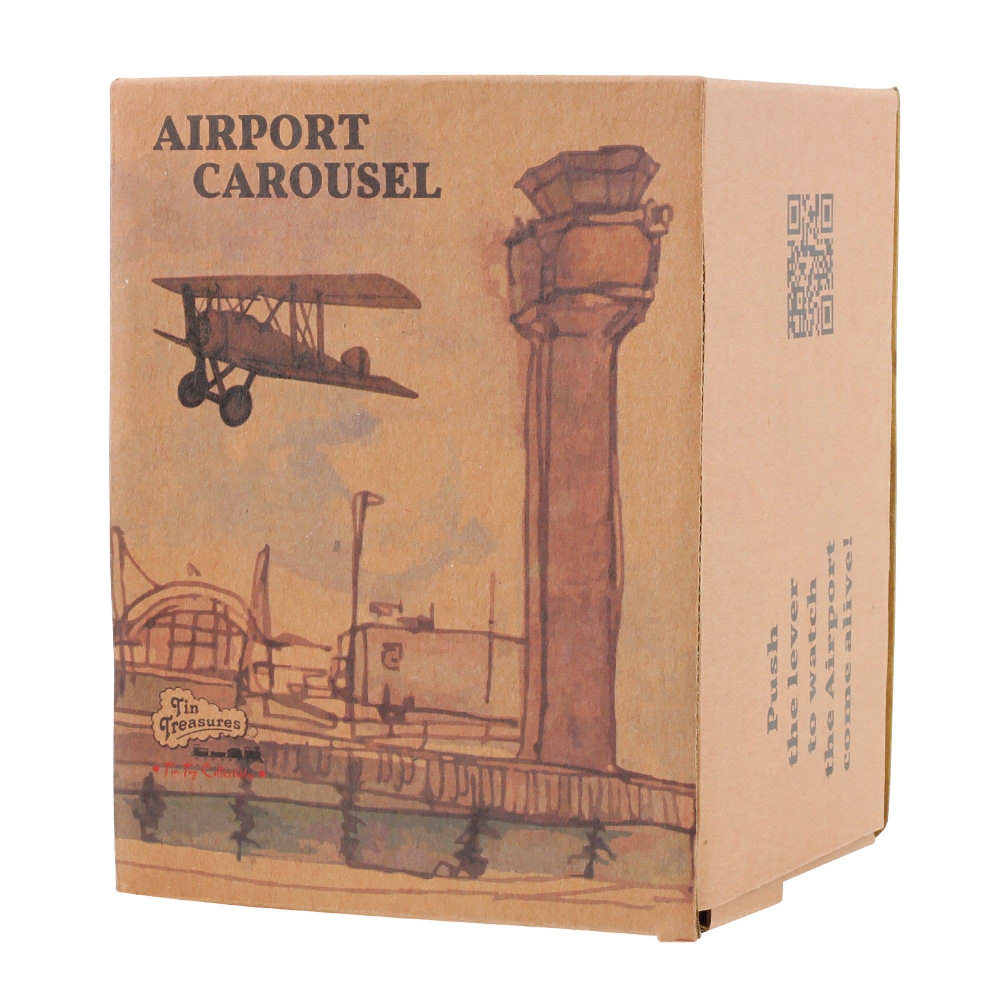 Tribal Trade GmbH - Vente Jouet classique – enfant - Carrousel en étain pour avions, aéroport7