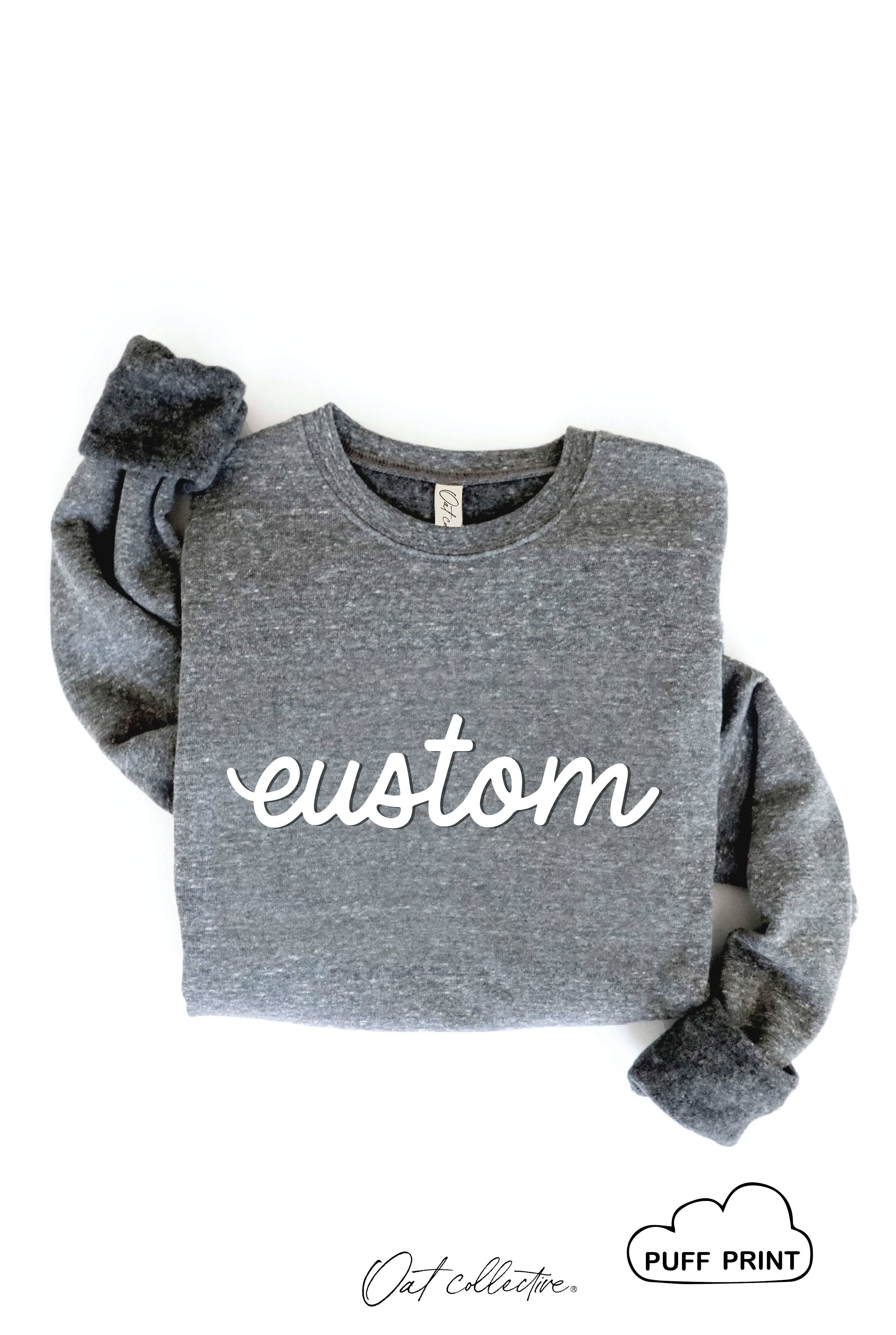 OAT COLLECTIVE - Wholesale Graphic Sweatshirt - Women's - CUSTOM PUFF Graphic Sweatshirt5