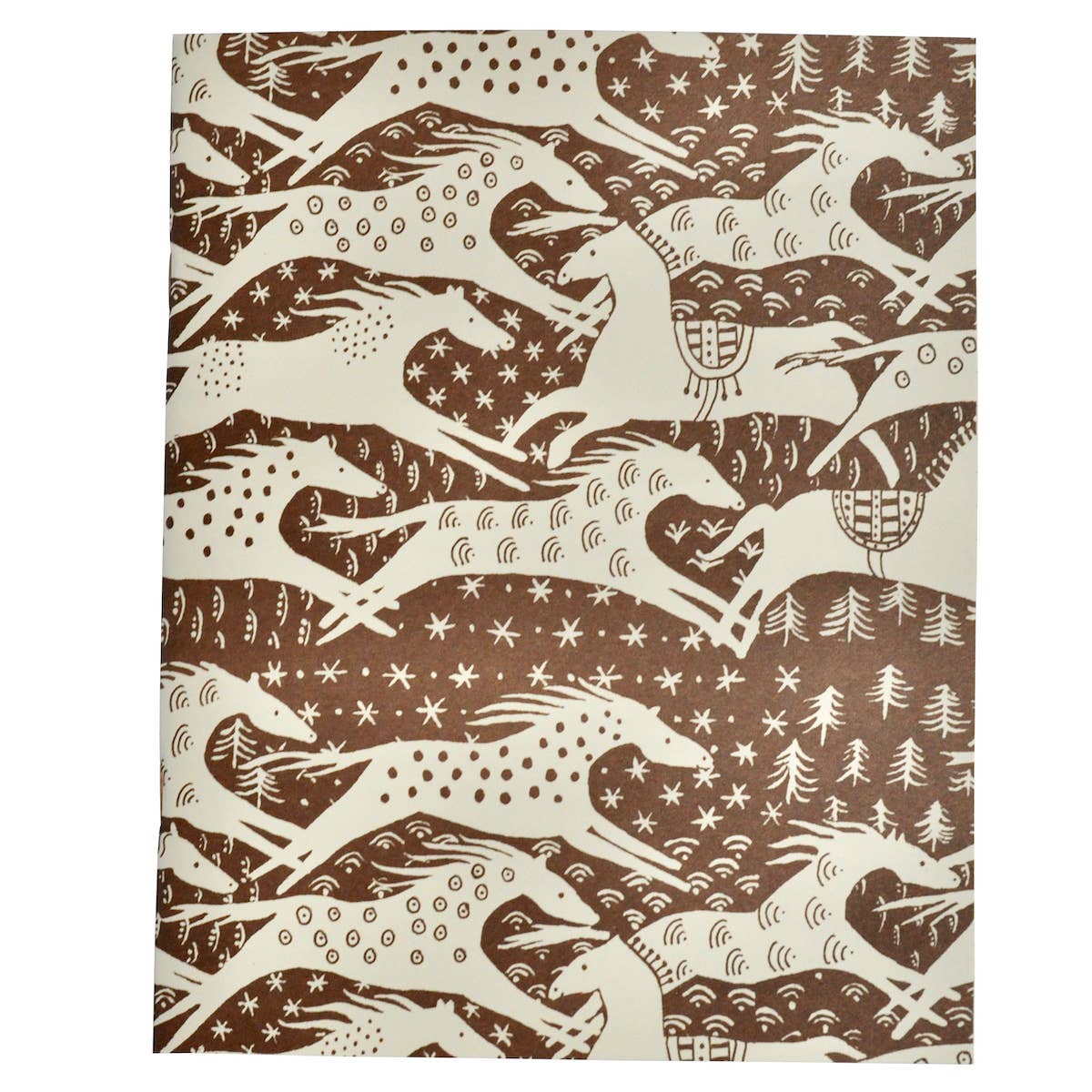 Cambridge Imprint – Caderno por atacado – Caderno de Exercícios Horses Chocolate (com linhas)1