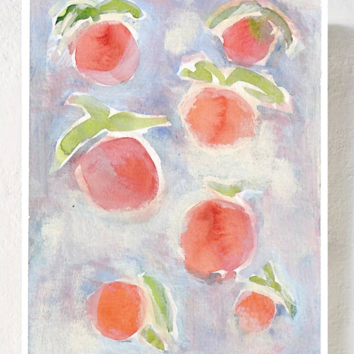 Lauren Q Design Studio - Wholesale Art Print - Orange Clouds Watercolor Print1