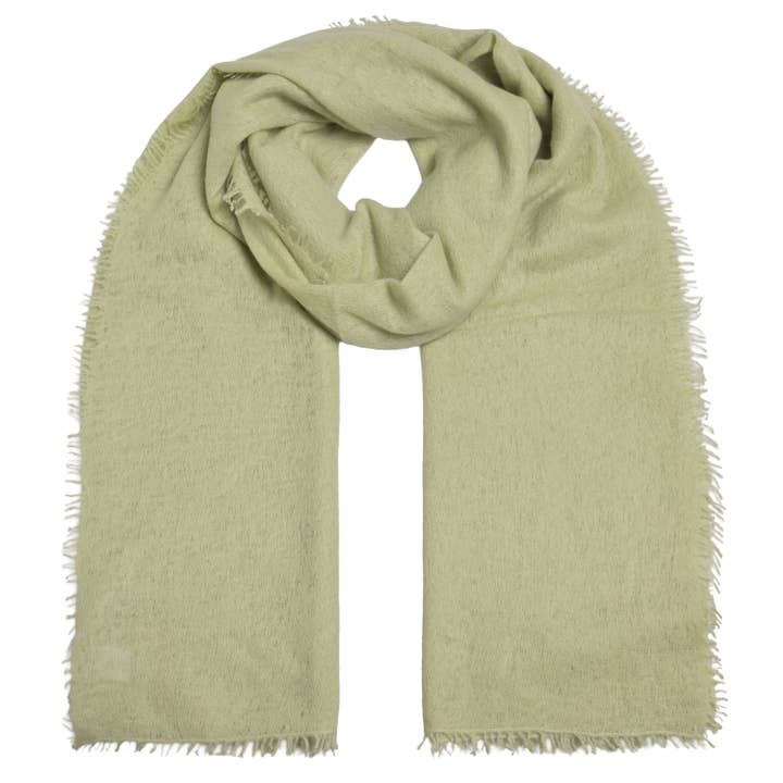 Cashmere Scarf Feli-cs in Sage for wholesale by cute stuff GmbH