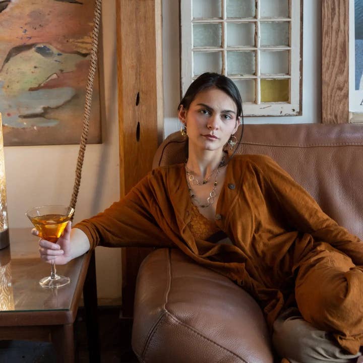 Art by any Means Jewelry - Wholesale Dangle Earrings - Embroidered Quartz Hoop Earrings E835365