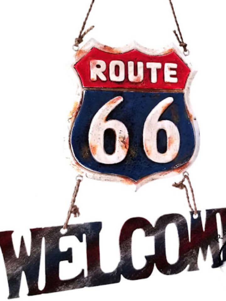 Welkomstbord Route 66 voor wholesale door Broads Market