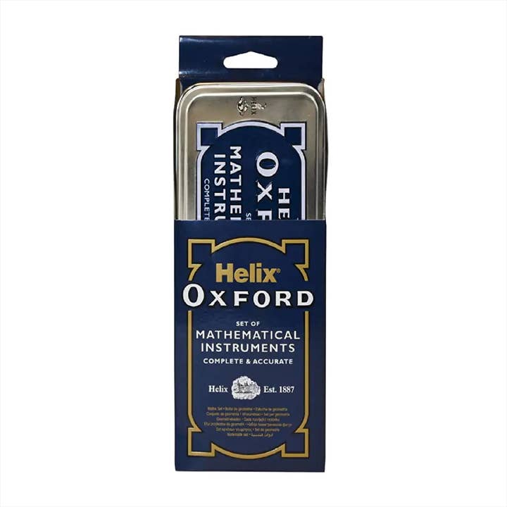 Helix Oxford maths set in metal storage tin - single set for wholesale by AE Trend