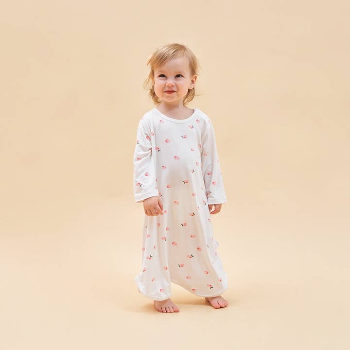 Silky Soft TENCEL™ Modal Loungewear Long Sleeve - Peach for wholesale by Little Plant