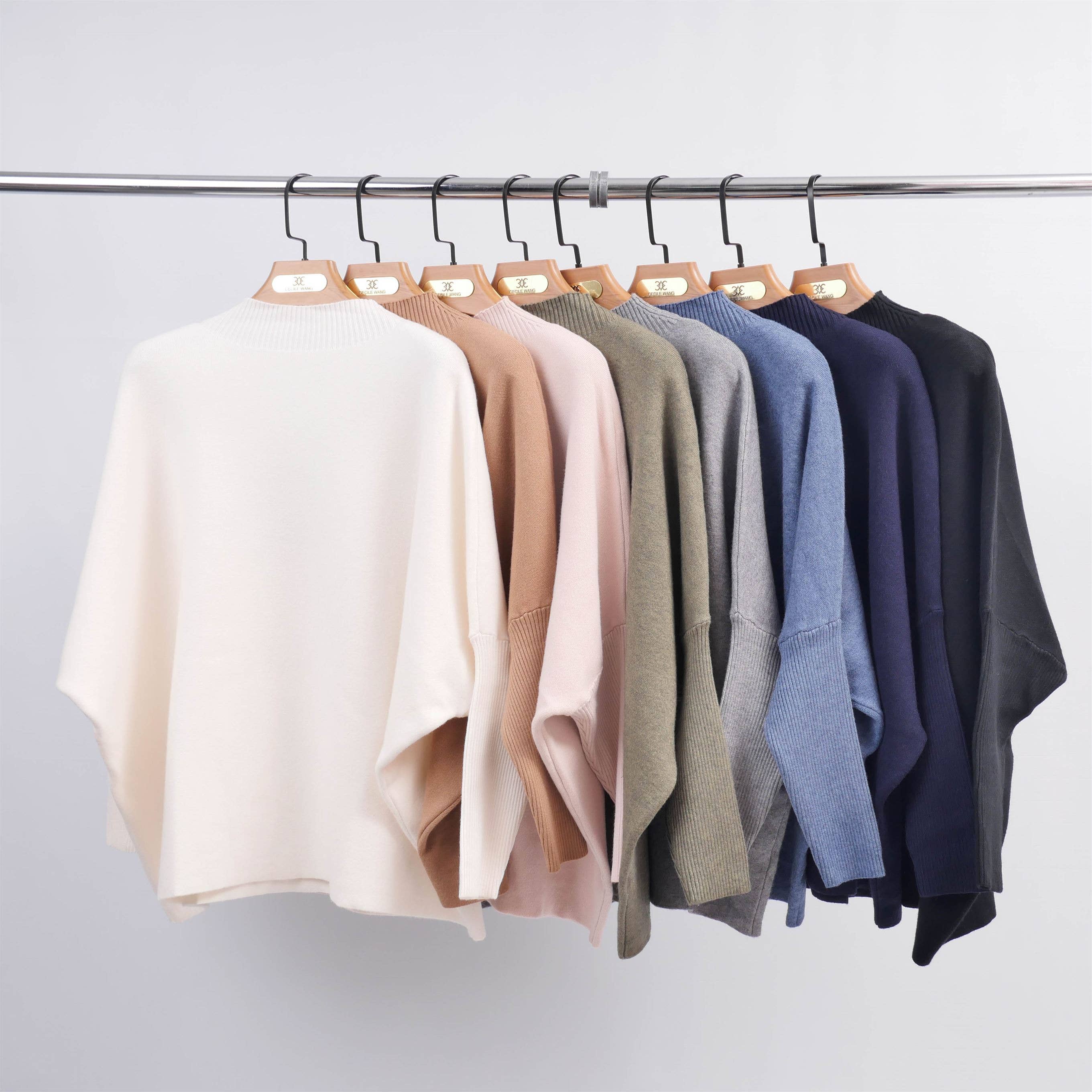 Cecile Wang - Vente Pull en maille – femme - Pull col roulé HY860392