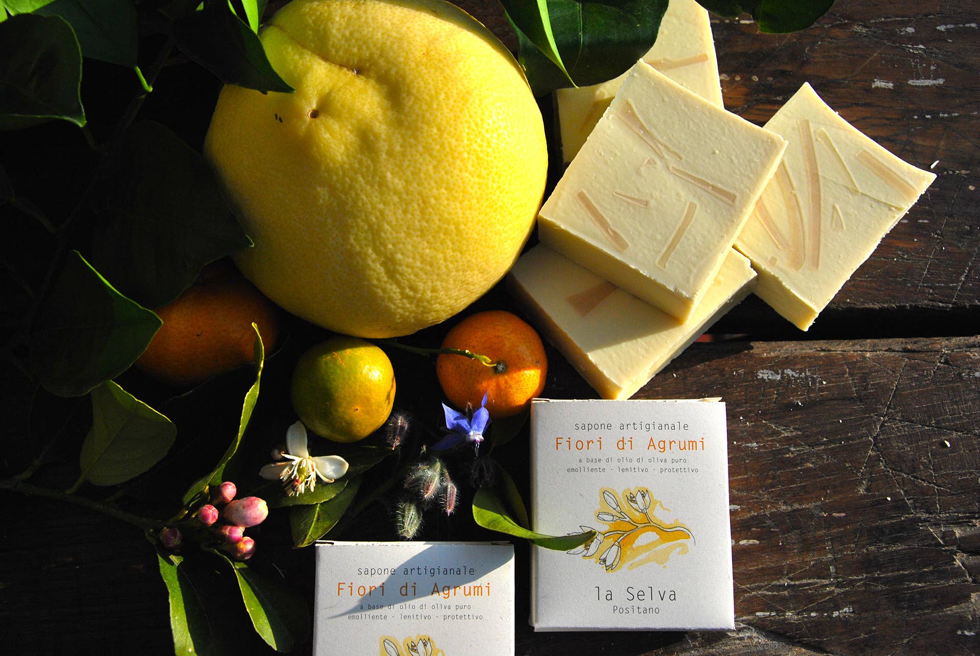 La Selva Positano Cosmetici Naturali – wholesale Tvål – Fast tvål med citrusblommor3
