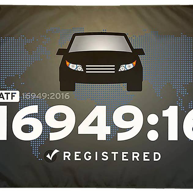 IATF 16949:16 FLAG for wholesale by Flags Unlimited