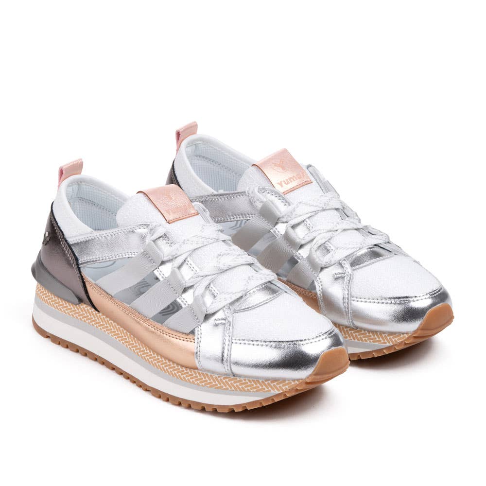 pengar Silverfärgade sneakers för kvinnor - Hale för wholesale på Faire1