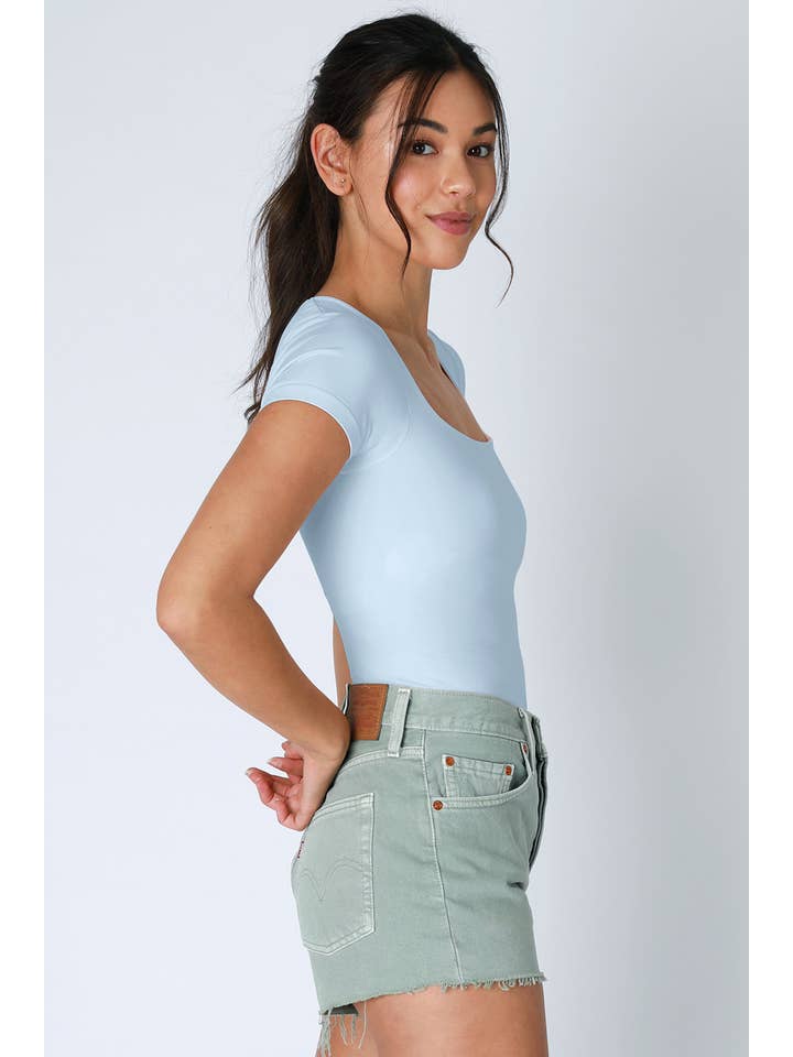 NIKIBIKI - Wholesale Knit Top - Women's - NS8326- Square Neck SS Top8