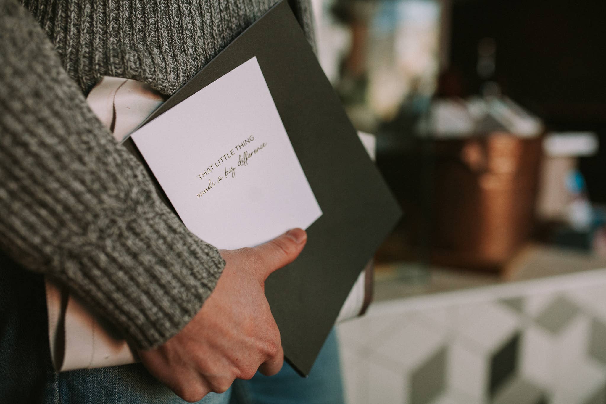 Wrinkle & Crease Paper Products - Wholesale Everyday Greeting Card - Little Thing, Big Difference - Greeting Card2