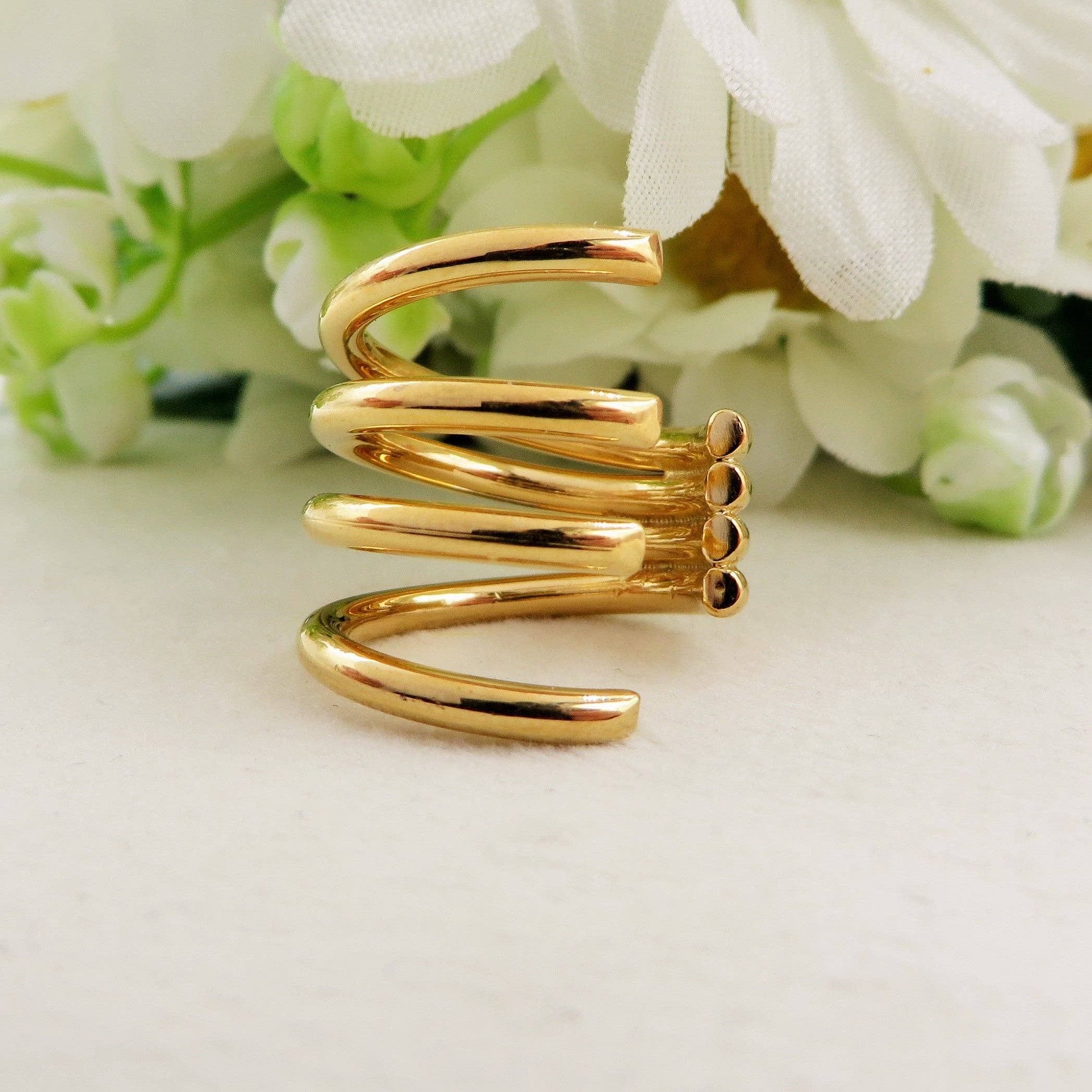 Daemon srls - Vendita all'ingrosso Orecchini ear cuff/ear wrap - LILITH ear cuff multiplo in acciaio inossidabile, orecchino senza buco5