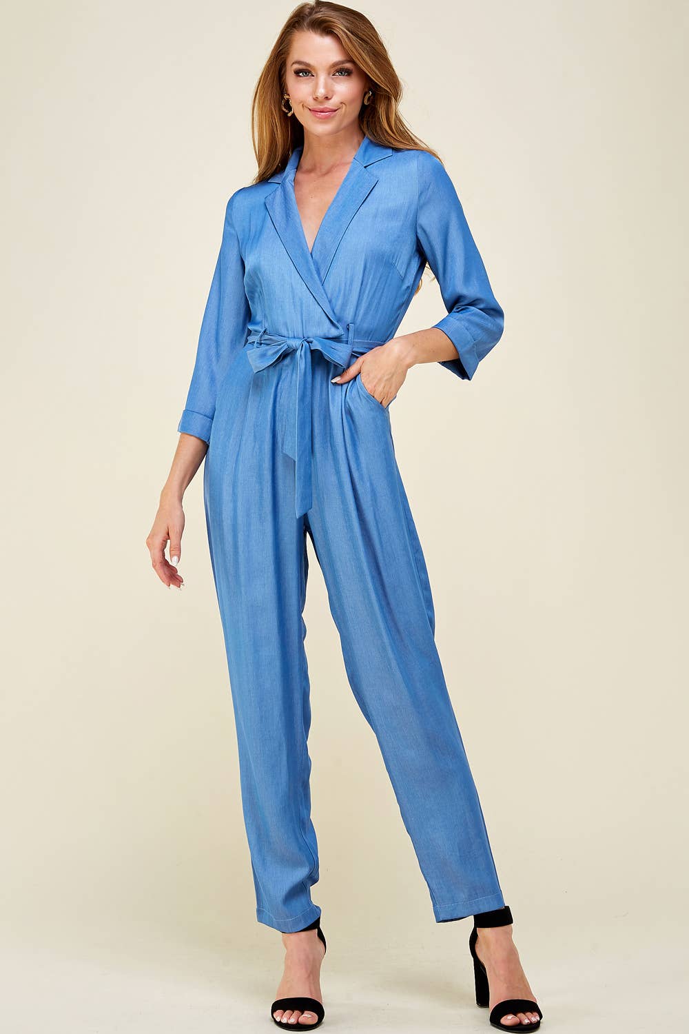 épisode - Vendita all'ingrosso Tuta intera - Donna - Tuta in denim con cintura5