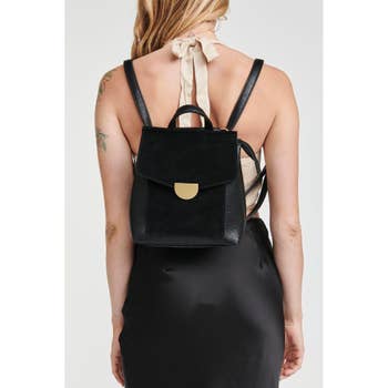 Moda Luxe Regina Sling Mini Backpack - Black