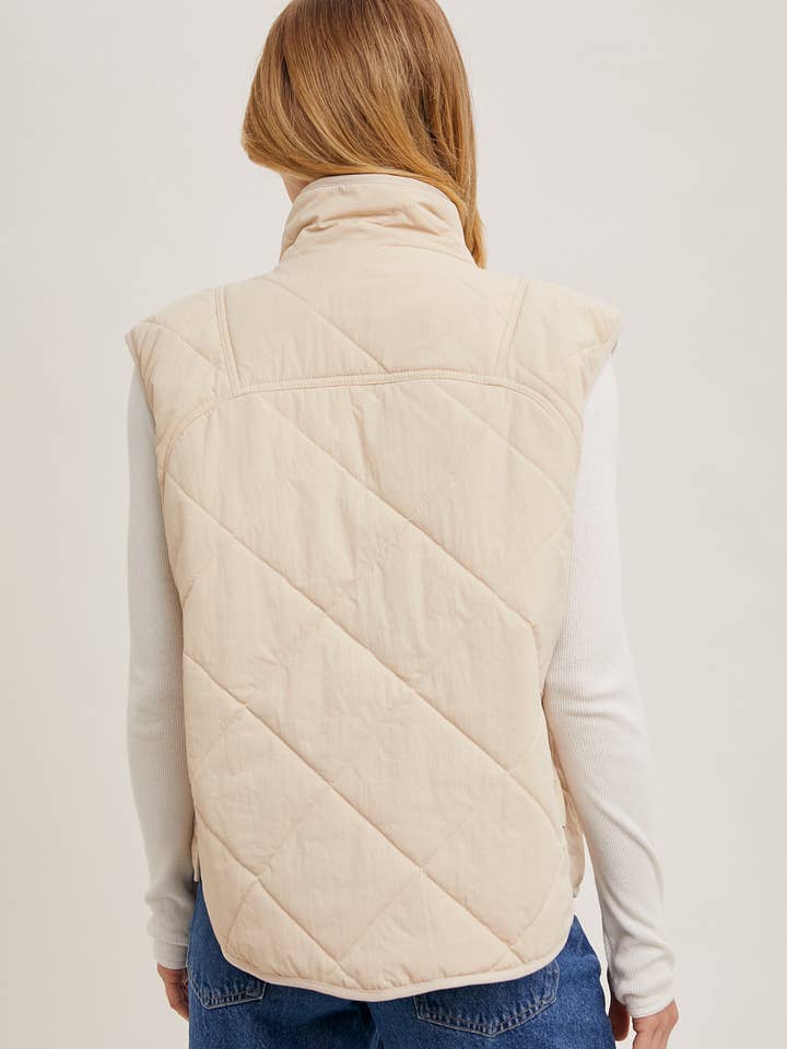 Bluivy - Vendita all'ingrosso Gilè imbottito - Donna - GILET IMBOTTITO TRAPUNTATO CON TASCHE8