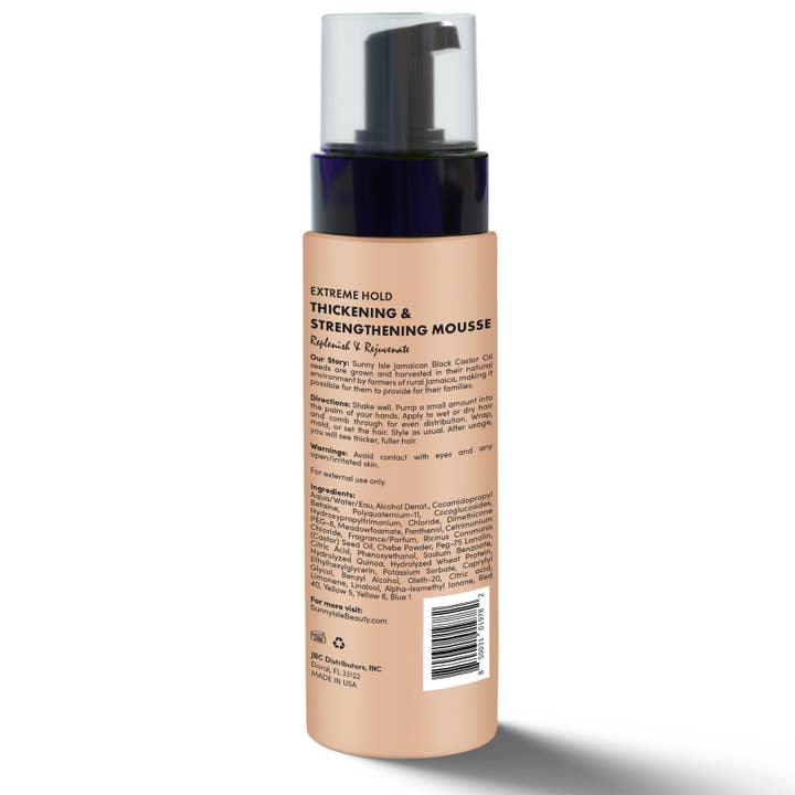 Sunny Isle - Wholesale Hair Styling Gel/Mousse - Sunny Isle Pure Chebe Extreme Hold Thickening & Strengthening Mousse 8oz1