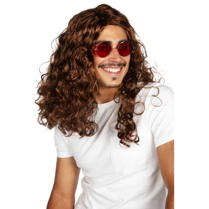 Tipsy Elves - Wholesale Wig/Hair Piece - Long Brown Curly Wig - Halloween Accessory