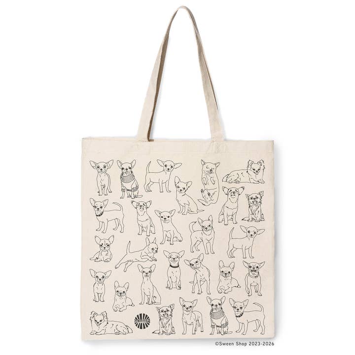 Bolso Tote de Lona de Algodón Chihuahua Regalo para Perro Mascota para venta al por mayor de Sween Shop