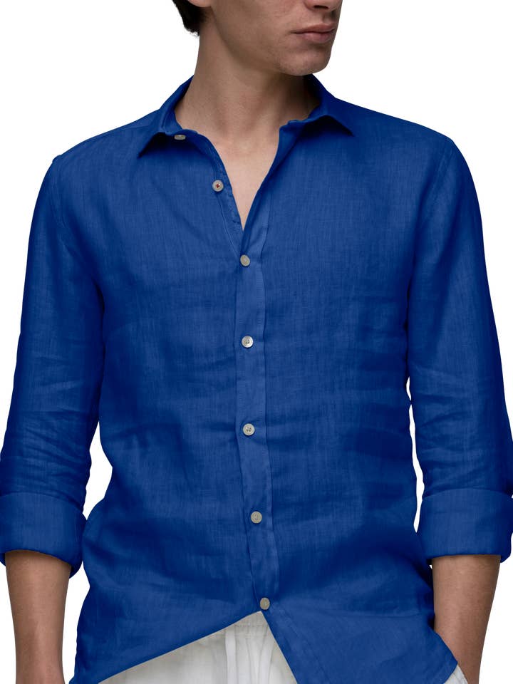 Formentera Camisa Lino Jeans-16 para venta al por mayor de Gerry St Tropez