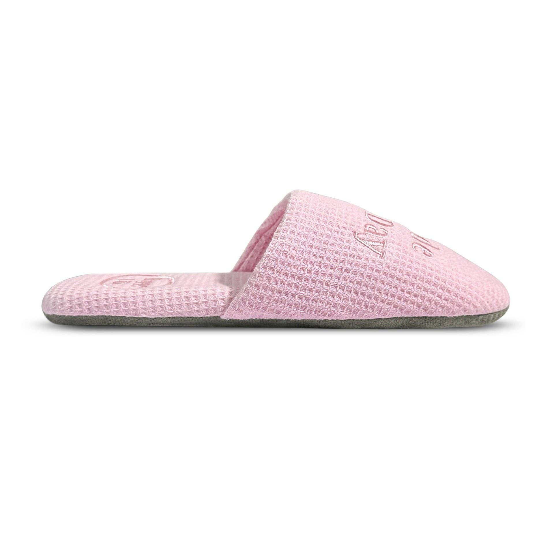 Dipped Shop – Engroshandel Slippers - Dame – Bløde Brev Broderede Vaffel Indendørs Tøfler DP25F8991