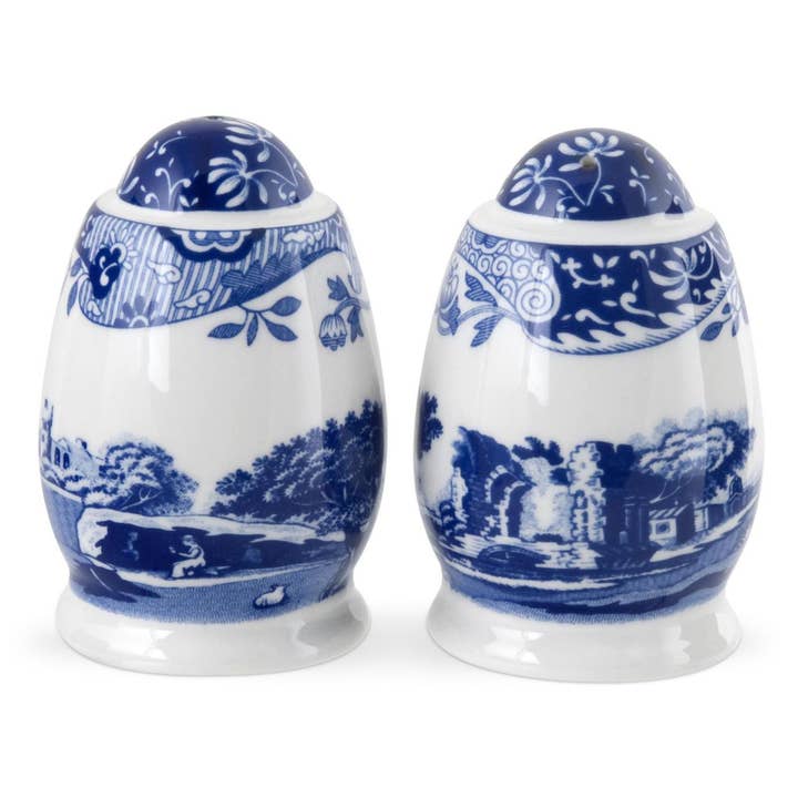 Spode Blue Italian Salt and Pepper Shakers for wholesale by Portmeirion, Spode, Pimpernel, Nacthmann, Wrendale Designs