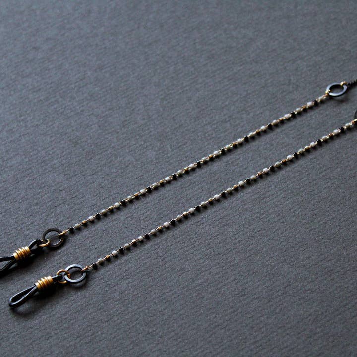 Edgy Everyday Eyeglasses Chain, Beaded Dainty Cool Accessory for wholesale by NEA