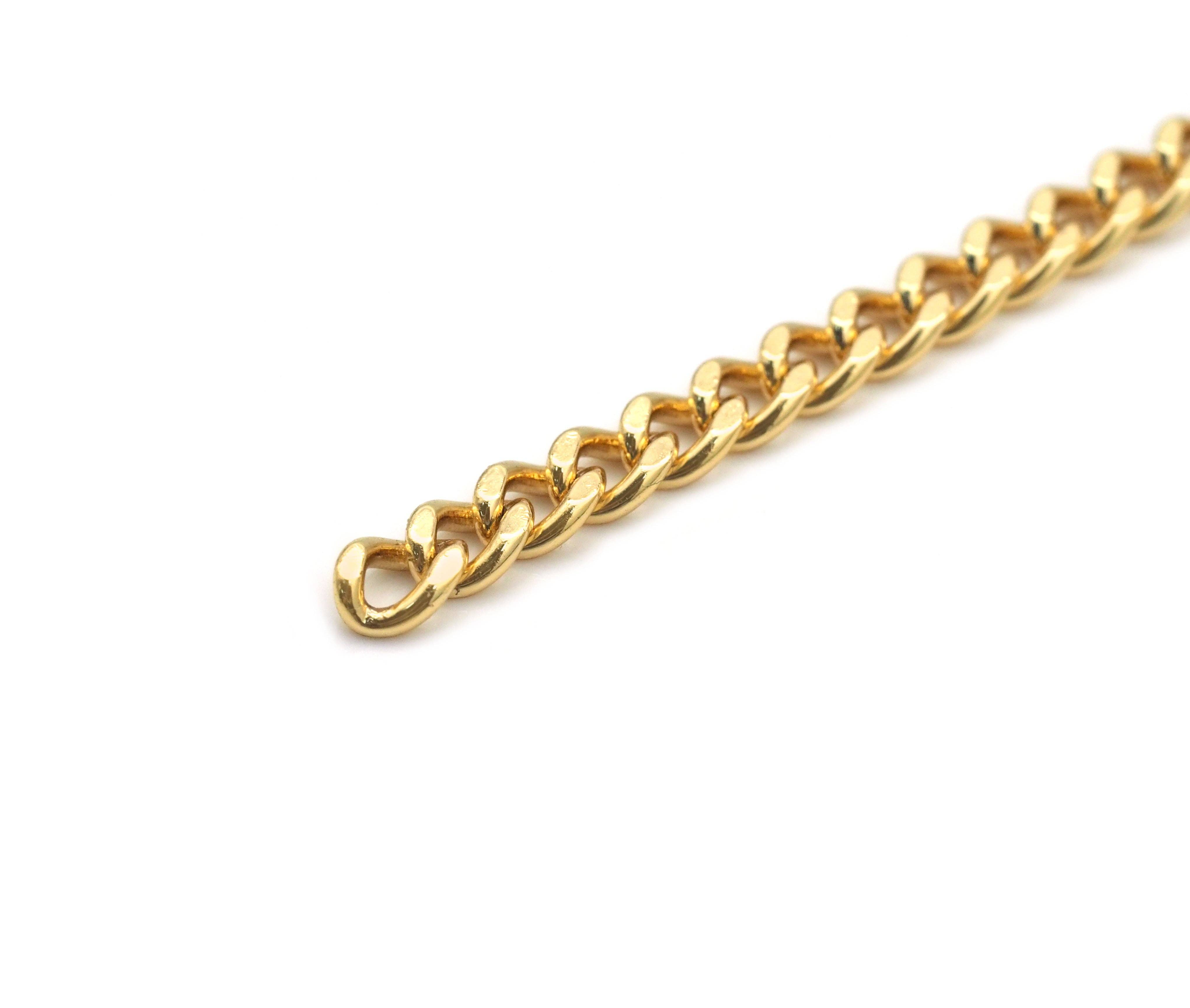 BestBeads&Beyond – wholesale Link & chain necklace – cuban chain by yard, Thin curb chain, sku#LD3473