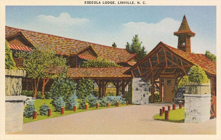 Found Image Press - Wholesale Kunstprint - Kunstdruk NC-334 Esceola Lodge, Linville0