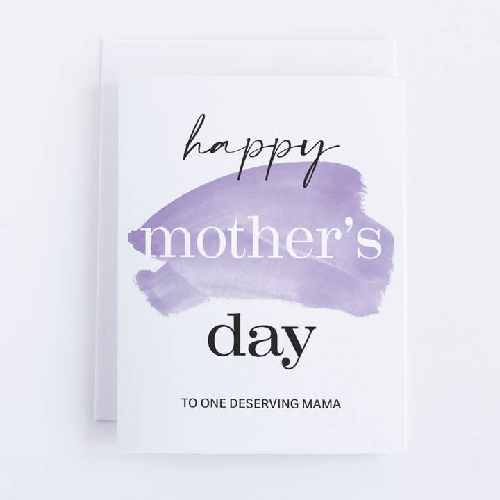 Verdiente Mama-Grußkarte für den Großhandel von Paperie by MJ