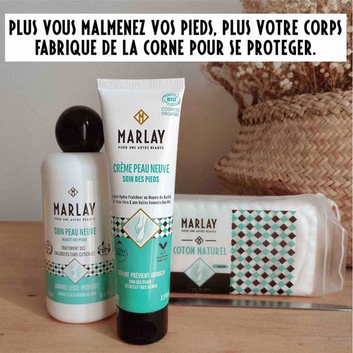 Marlay Cosmetics - Vente Crème pour les pieds - Coffret Rituel Peau Neuve –Soin des pieds