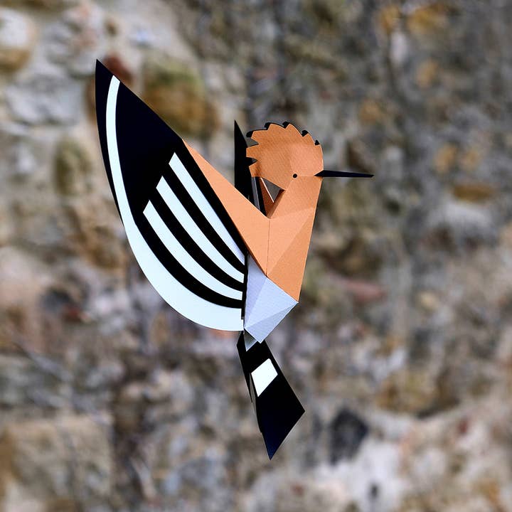Today is Art Day - Wholesale Doe-het-zelf-knutselset - Hoopoe - 3D-papieren vogelfiguur van Pego8
