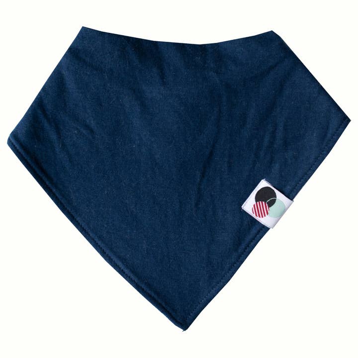 MIDNIGHT BLUE Solid | Premium Baby Bandana Bib for wholesale by Glossydots Baby