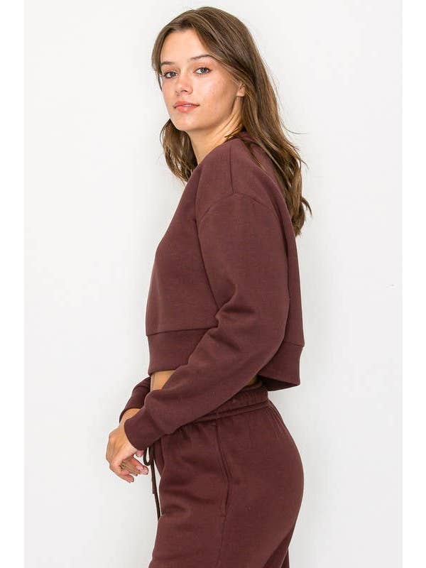 Vanilla Monkey - Wholesale Sweatshirt - Women's - Cropped Fleece Crewneck Sweatshirt3