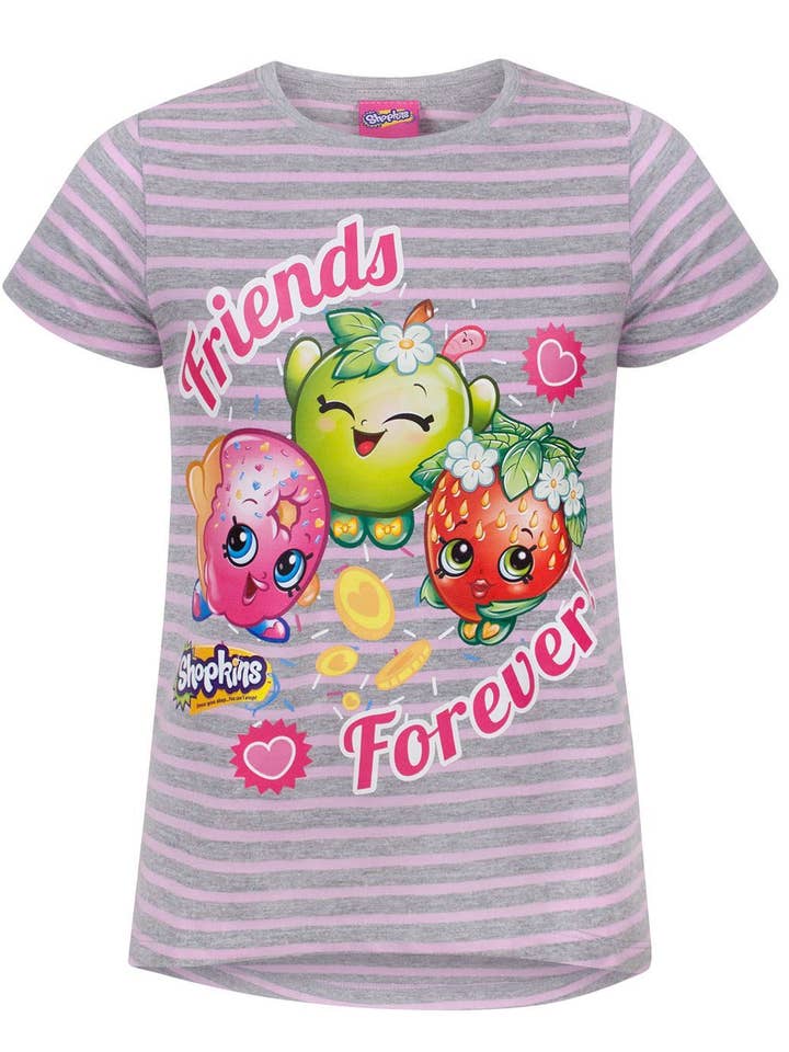 Shopkins Meisjes Roze Foreve Korte Mouwen T-Shirt voor wholesale door Vanilla Underground