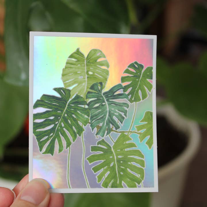 Monstera Delicosa klistermærke for engroshandel hos Fia Wilson Artwork