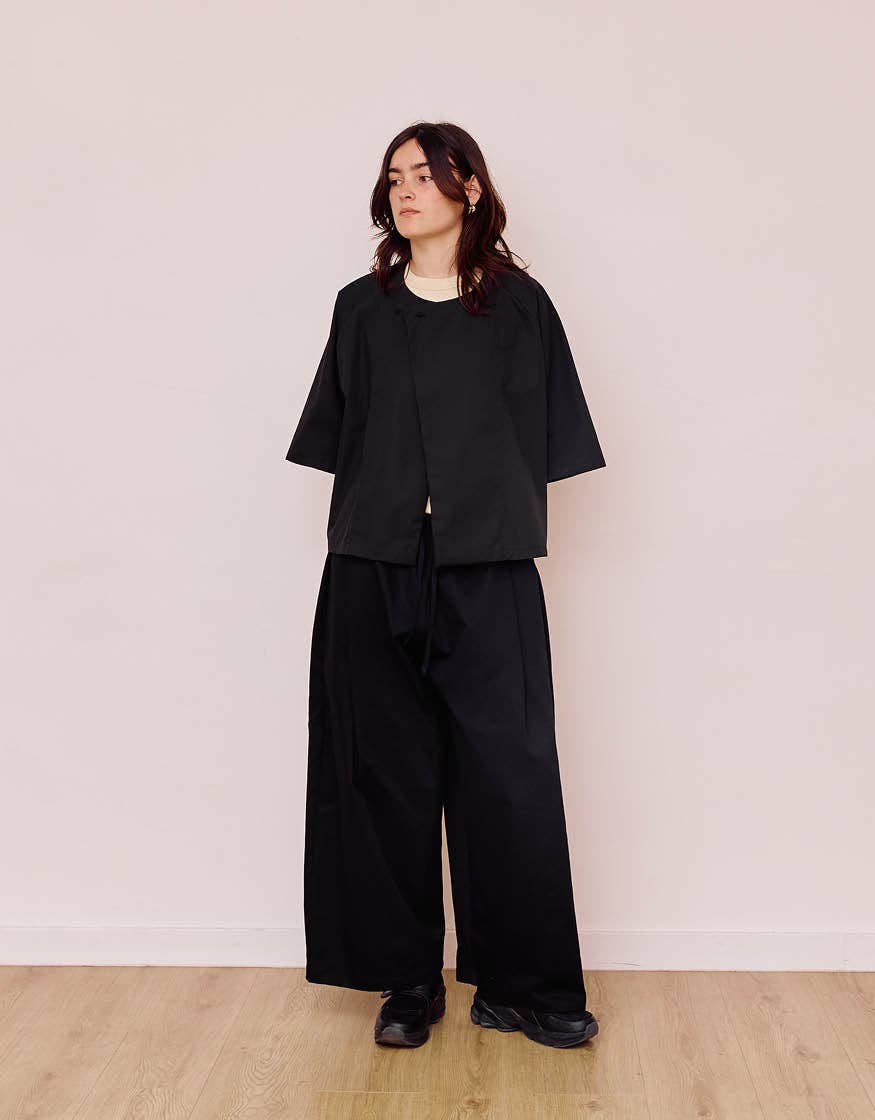 Cèucle - Wholesale Pants - Unisex - WIDE PANTS CHAPTER 3 _ BLACK1