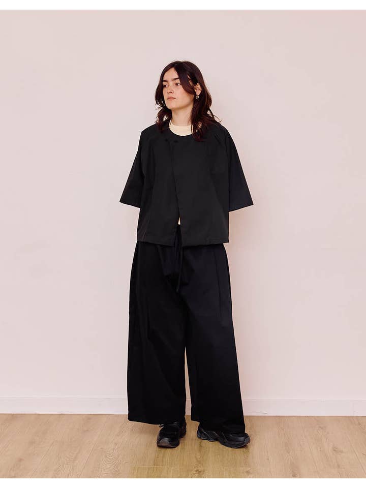 Cèucle - Wholesale Pants - Unisex - WIDE PANTS CHAPTER 3 _ BLACK1