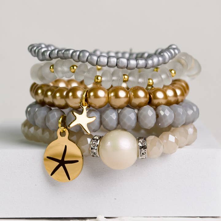 Beaded Bracelet Set of 5 - Choose Your Style for wholesale by Bohemian Bracelets